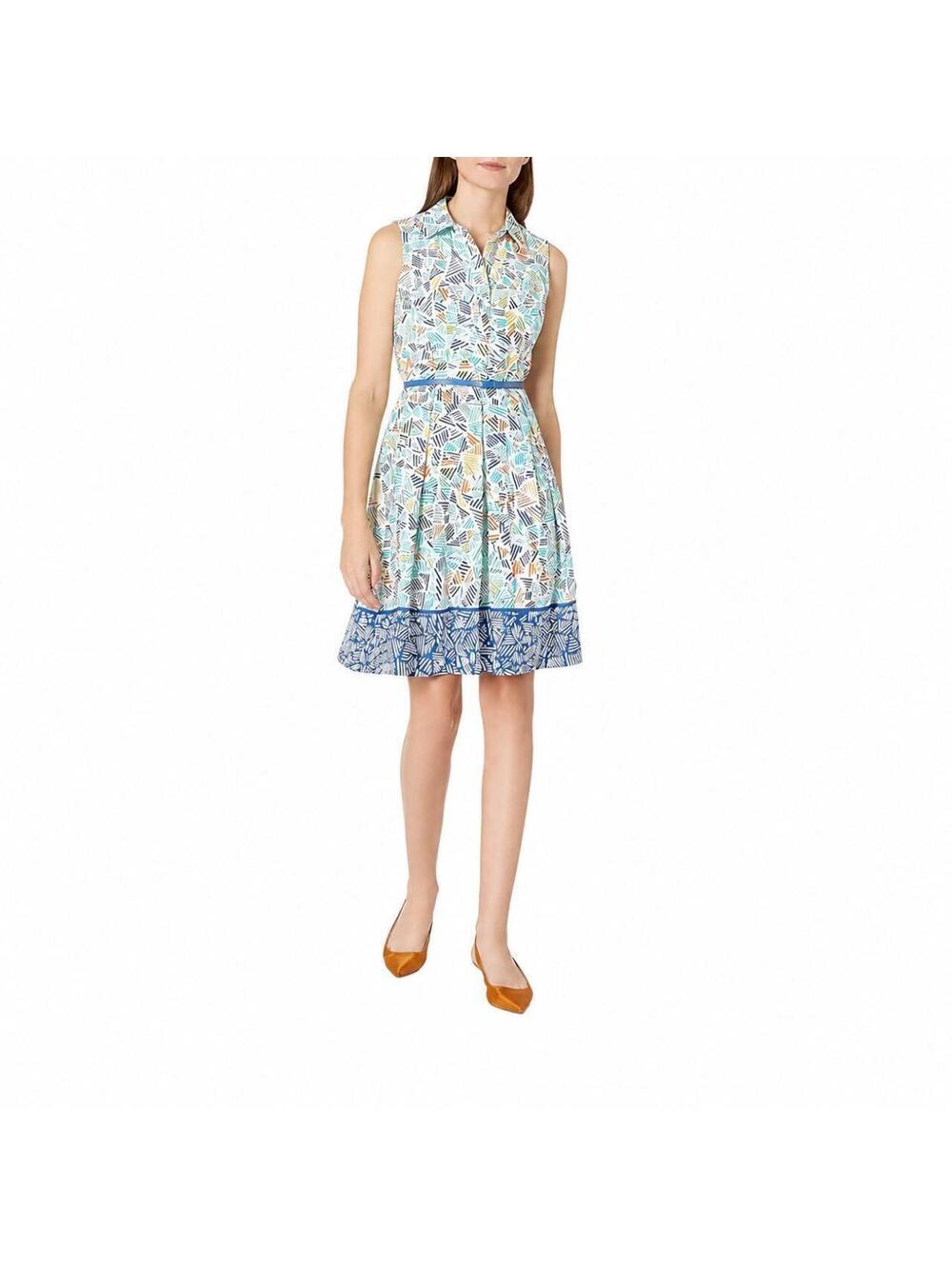 Nine West Women's White and Multi Work-dress